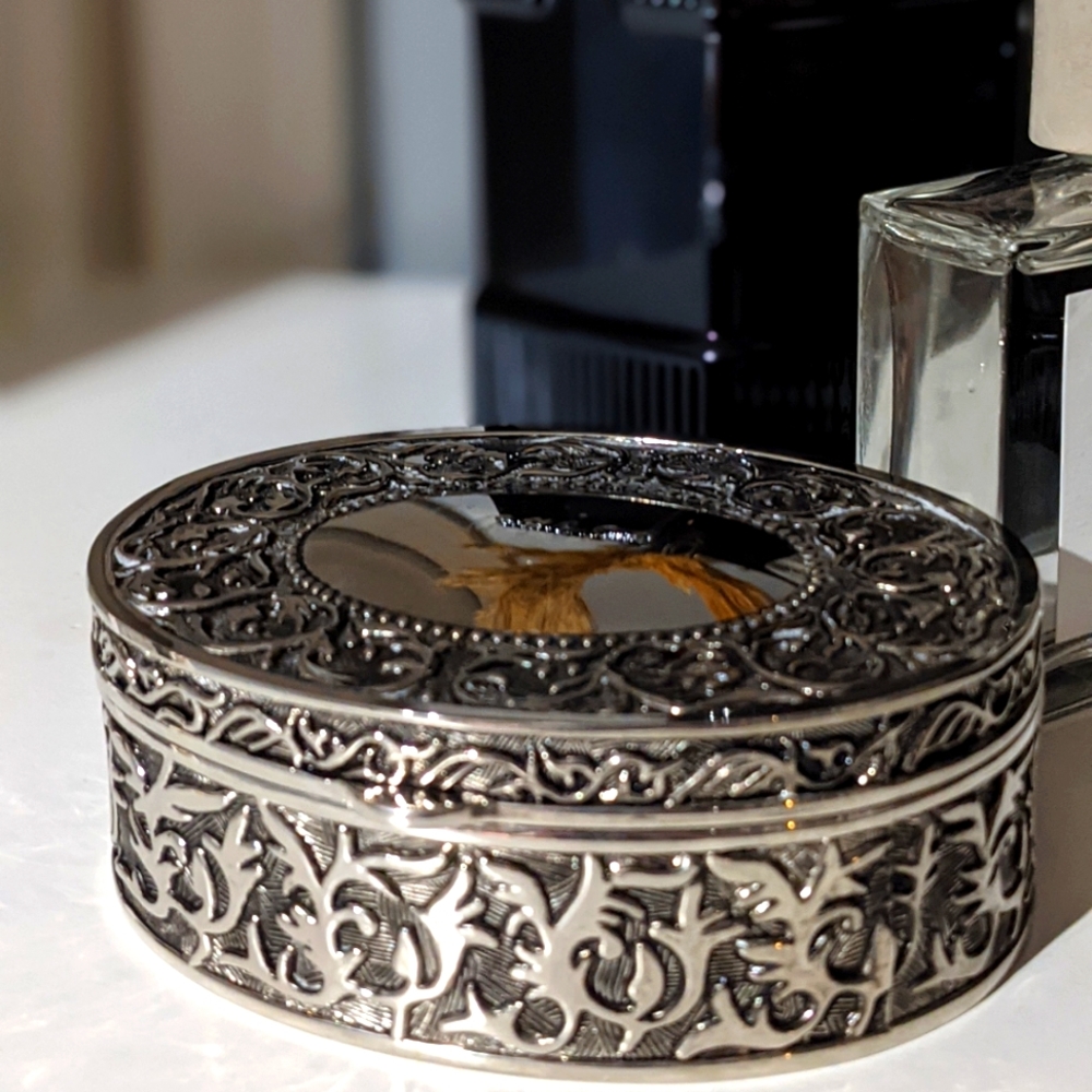 Vintage Silver Plated Jewelry Box